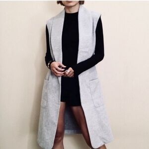 JOIE long grey vest